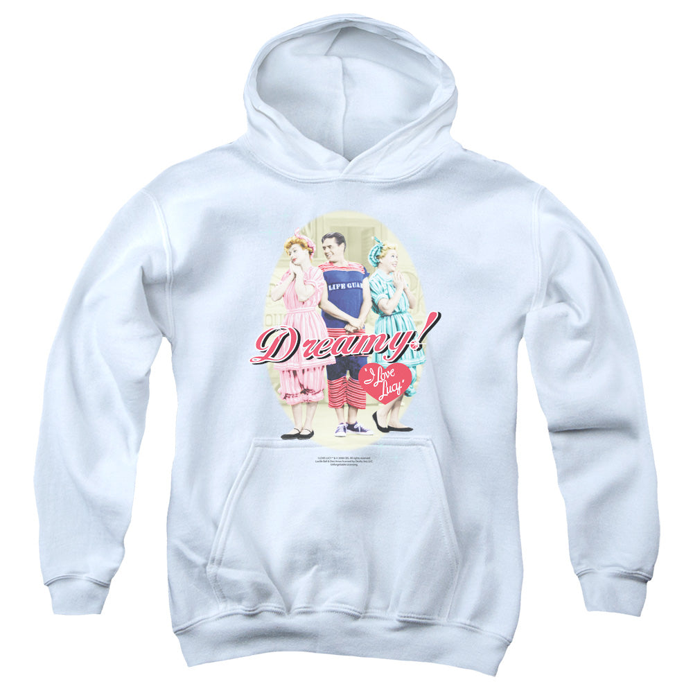 I Love Lucy Dreamy! Kids Youth Hoodie White Officially Licensed