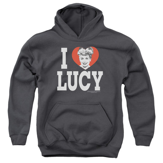 I Love Lucy I Love Lucy Kids Youth Hoodie Charcoal Officially Licensed