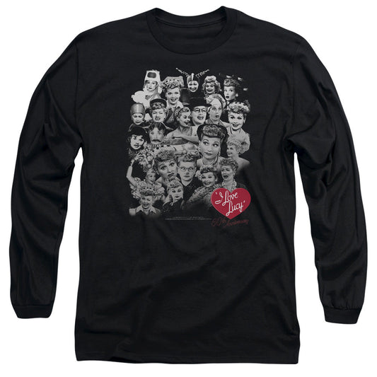 I Love Lucy 60 Years Of Fun Mens Long Sleeve Shirt Black Officially Licensed Officially Licensed