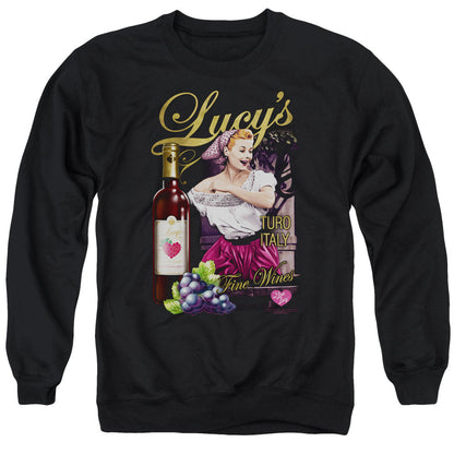 I Love Lucy Bitter Grapes Mens Crewneck Sweatshirt Black Officially Licensed