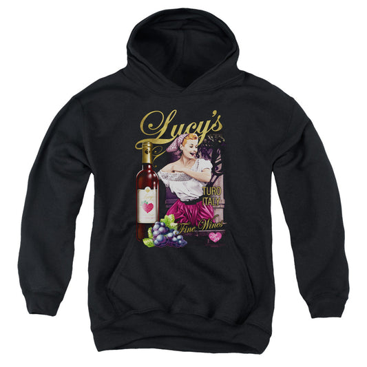 I Love Lucy Bitter Grapes Kids Youth Hoodie Black Officially Licensed