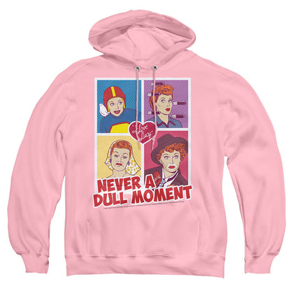 I Love Lucy Panels Mens Hoodie Pink Officially Licensed