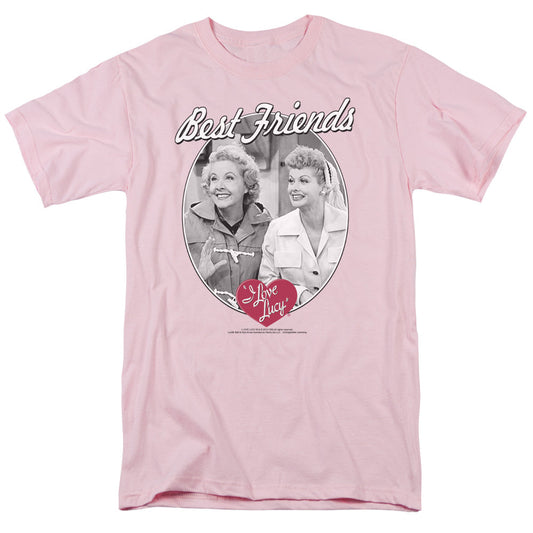 Lucy Best Friends Mens T Shirt Pink Officially Licensed