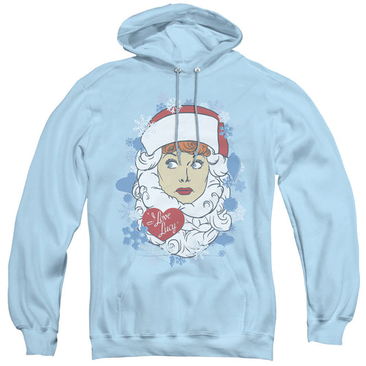 I Love Lucy Beard Flakes Mens Hoodie Light Blue Officially Licensed
