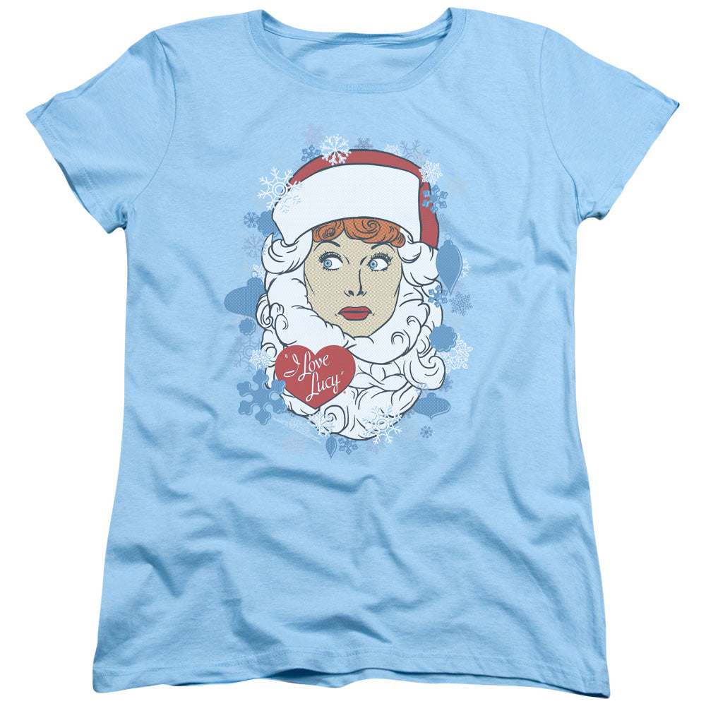 I Love Lucy Beard Flakes Womens T Shirt Light Blue Officially Licensed