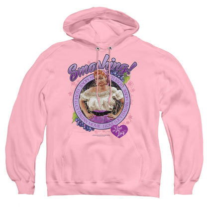 I Love Lucy Ashing Mens Hoodie Pink Officially Licensed