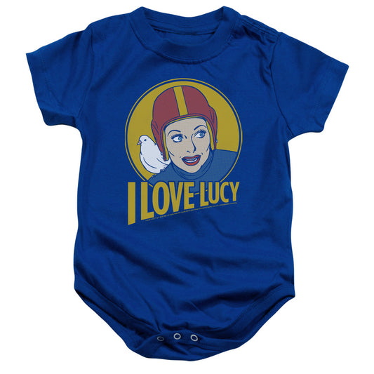 I Love Lucy Lb Super Comic Infant Baby Snapsuit Royal Blue Officially Licensed