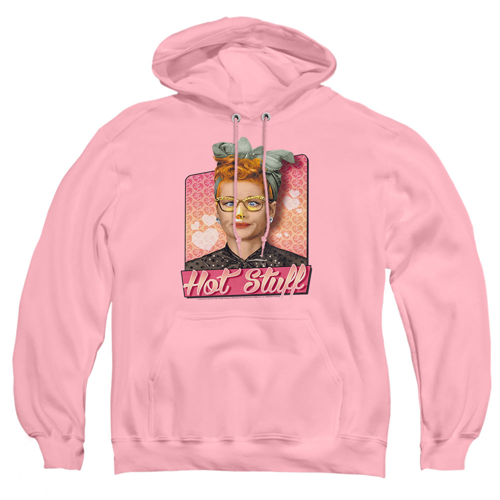 I Love Lucy Hot Stuff Mens Hoodie Pink Officially Licensed