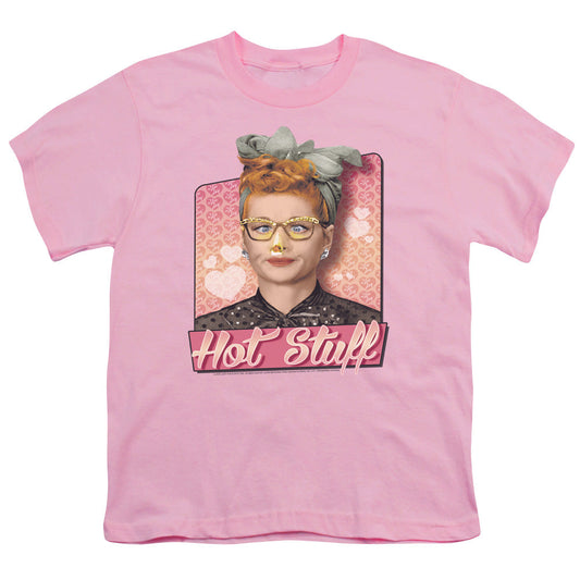 I Love Lucy Hot Stuff Kids Youth T Shirt Pink Officially Licensed