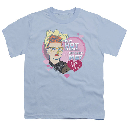 I Love Lucy Hot Kids Youth T Shirt Light Blue Officially Licensed