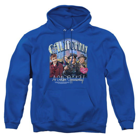 I Love Lucy Golden Opportunity Mens Hoodie Royal Officially Licensed