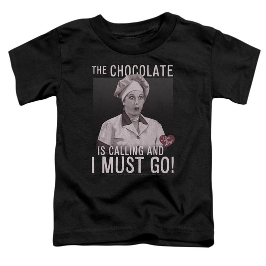 I Love Lucy Chocolate Calling Toddler Kids Youth T Shirt Black Officially Licensed