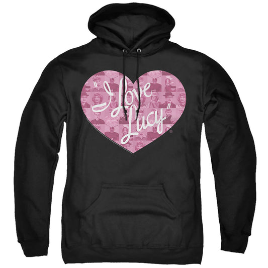 I Love Lucy Many Moods Logo Mens Hoodie Black Officially Licensed