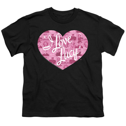 I Love Lucy Many Moods Logo Kids Youth T Shirt Black Officially Licensed