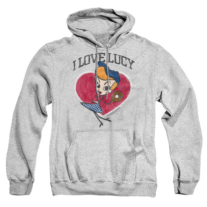 I Love Lucy Baseball Diva Mens Hoodie Athletic Heather Officially Licensed