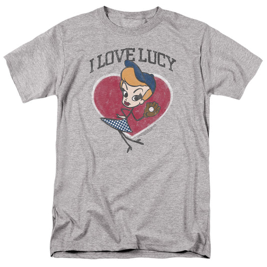 I Love Lucy Baseball Diva Mens T Shirt Athletic Heather Officially Licensed
