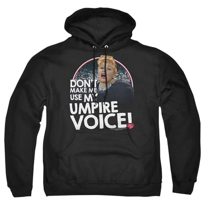 I Love Lucy Umpire Mens Hoodie Black Officially Licensed