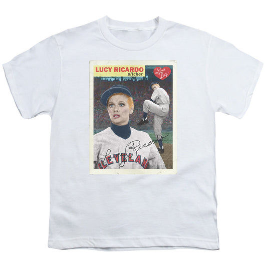 I Love Lucy Trading Card Kids Youth T Shirt White Officially Licensed