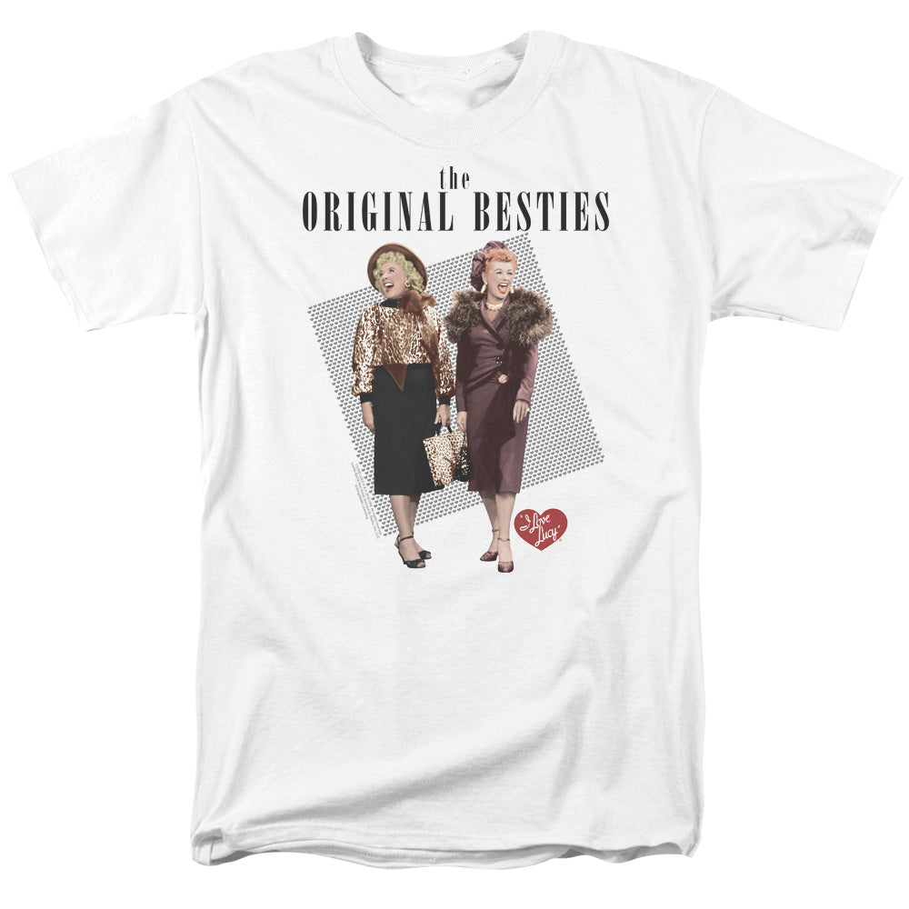 I Love Lucy Original Bestie Mens T Shirt White Officially Licensed