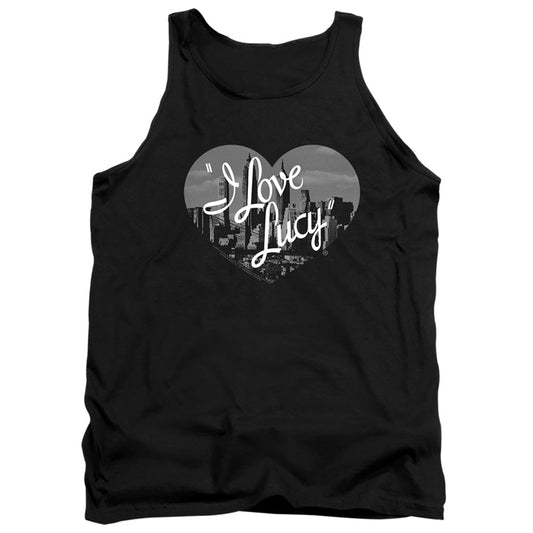 I Love Lucy Nostaic City Mens Tank Top Shirt Black Officially Licensed