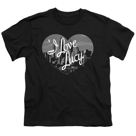 I Love Lucy Nostaic City Kids Youth T Shirt Black Officially Licensed