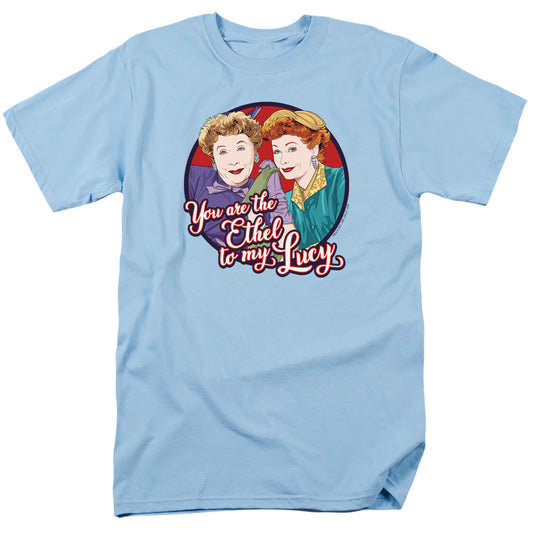 I Love Lucy Ethel To My Lucy Mens T Shirt Light Blue Officially Licensed