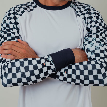 OLEU SUNSPORT™ UV ARM SLEEVES - PUNK SPLASH SALT