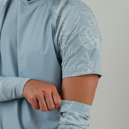 OLEU SUNSPORT™ UV ARM SLEEVES - RAINFOREST SEA GREEN