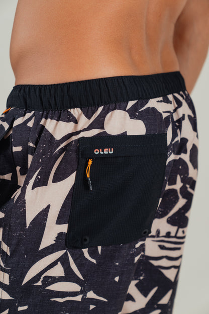 OLEU ALL-SHORT™ 6" INSEAM I 16.5" OUTSEAM - CARVINGS in SANDSTONE