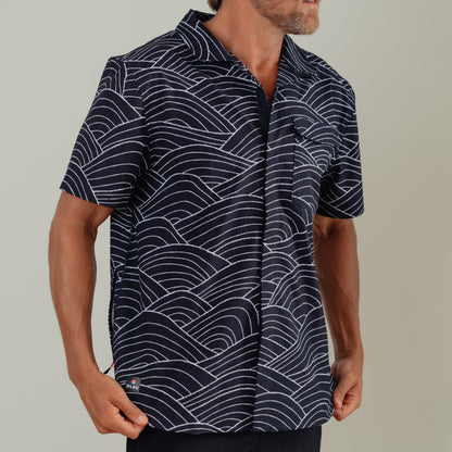OLEU UV QUICK-DRY BOARDSHIRT - STORM CARBON