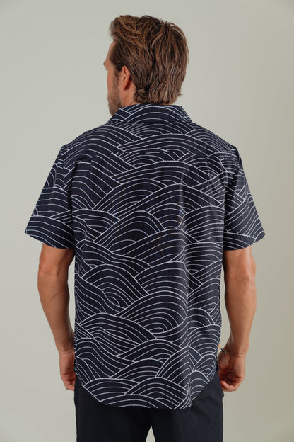 OLEU UV QUICK-DRY BOARDSHIRT - STORM CARBON