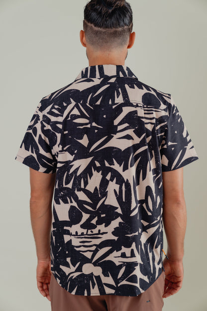 OLEU UV QUICK-DRY BOARDSHIRT - CARVINGS SANDSTONE