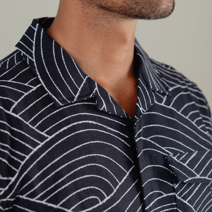 OLEU UV QUICK-DRY BOARDSHIRT - STORM CARBON