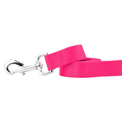 Hot Pink Nylon Dog Leash