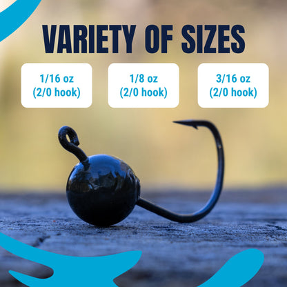 Reaction Tackle Lead Wacky Jigs- 10-PACK- Ultra Sharp - New