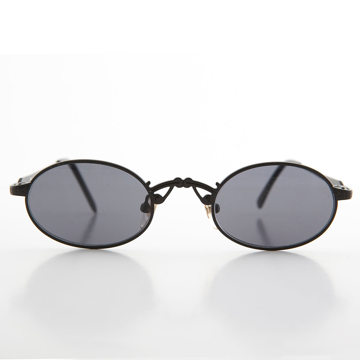 Small Oval Victorian Steampunk 90s Sunglass - Leon