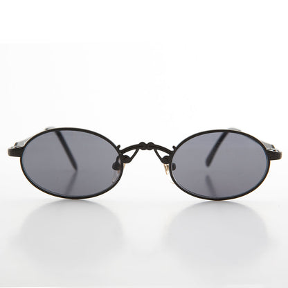 Small Oval Victorian Steampunk 90s Sunglass - Leon