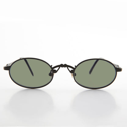 Small Oval Victorian Steampunk 90s Sunglass - Leon