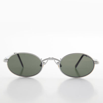 Small Oval Victorian Steampunk 90s Sunglass - Leon