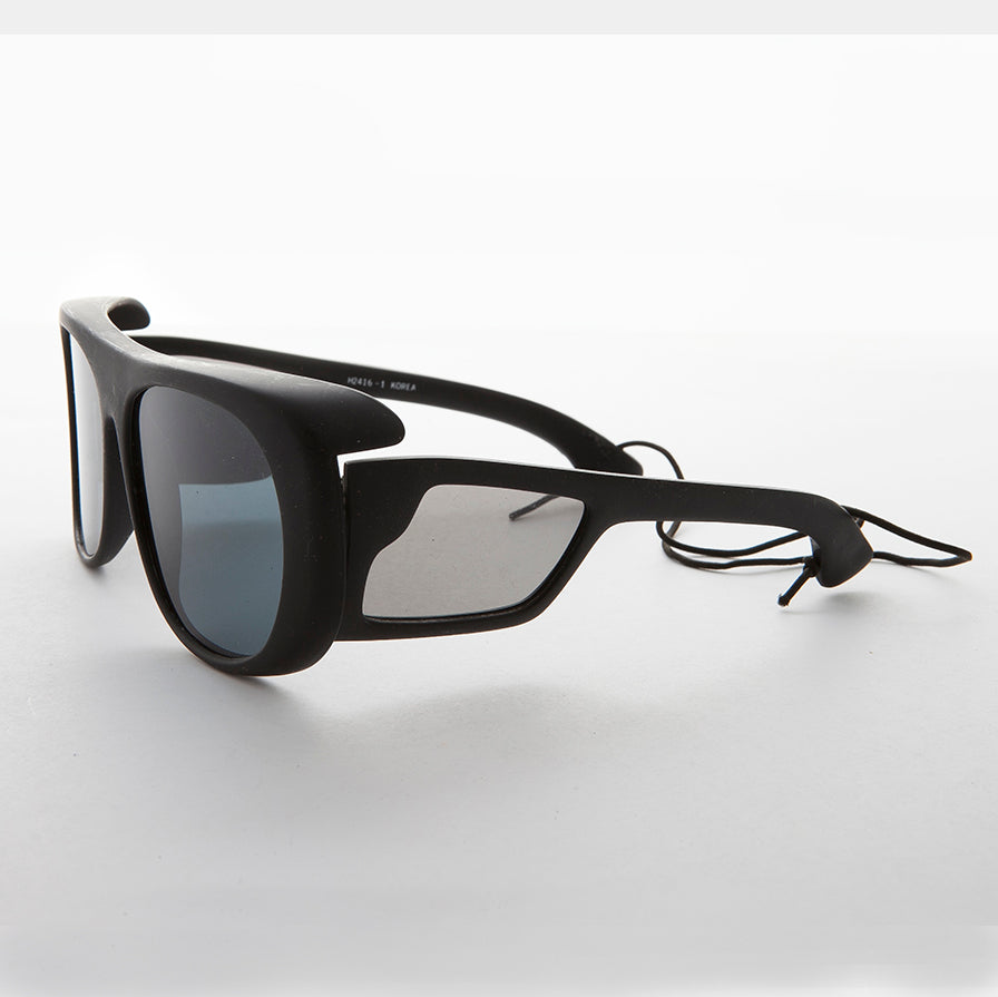 80s Polarized Glass Lens Sporty Vintage Fishing Sunglass - Lerner