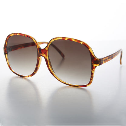 Tortoiseshell Oversized Square Women's Sunglass - Leticia