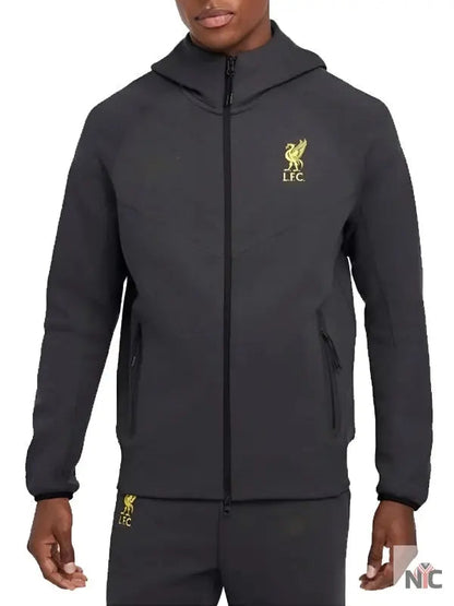 LFC 2025 Tech Fleece Dark Grey Hooded Jacket