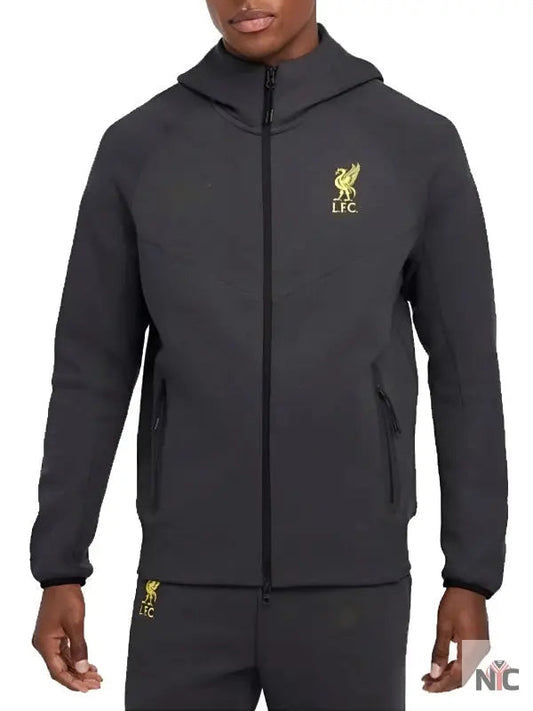 LFC 2025 Tech Fleece Dark Grey Hooded Jacket