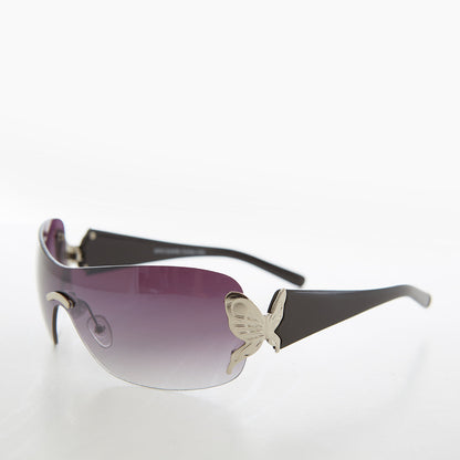 Y2K Butterfly Shield Sunglass  - Lillian