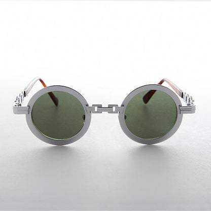 Round Vintage Sunglass with Chain Bridge - Link