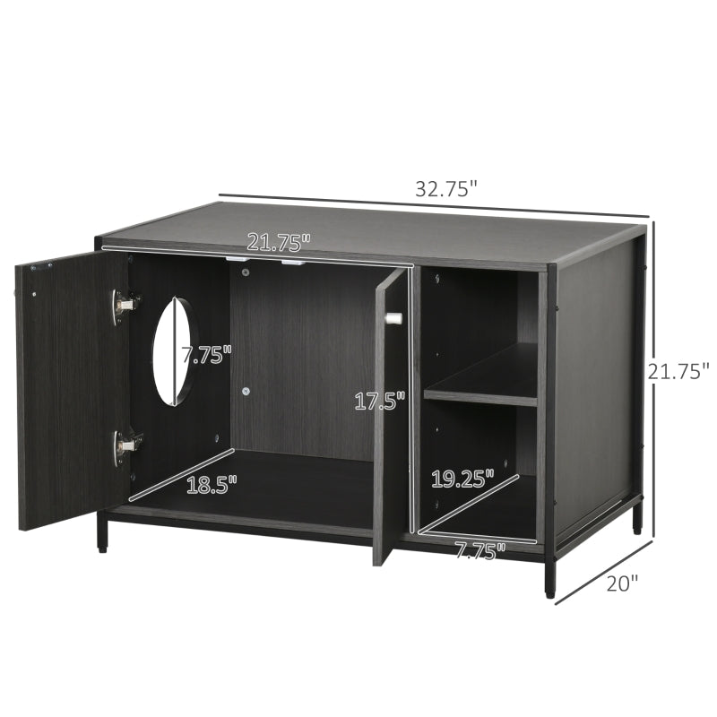 Hidden Cat Litter Box Enclosure