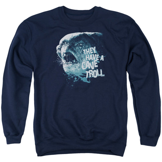 Lord Of The Rings Cave Troll Mens Crewneck Sweatshirt Navy