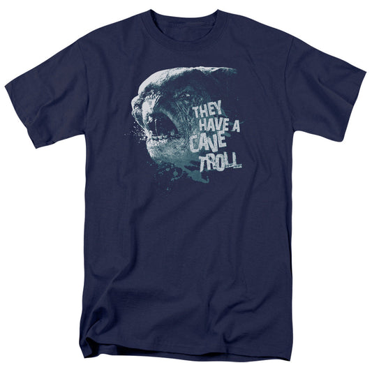 Lord of the Rings Cave Troll Mens T Shirt Navy Officially Licensed