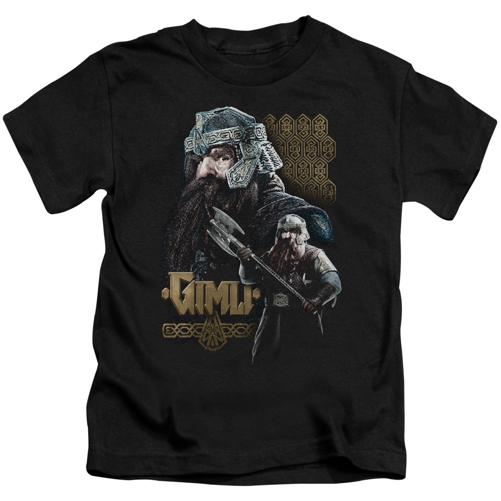 Lord of the Rings Gimli Juvenile Kids Youth T Shirt Black