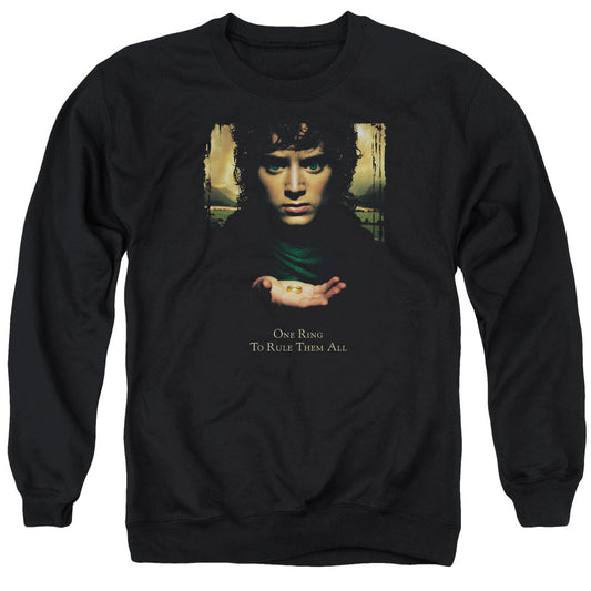 Lord Of The Rings Frodo One Ring Mens Crewneck Sweatshirt Black
